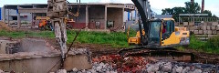 Демонтаж фундамента в бору